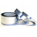 Metalised polyester (mylar) adhesive tape - 12mm wide (100m long)
