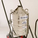 Closeup of ES25 Liquid Nitrogen Vessel